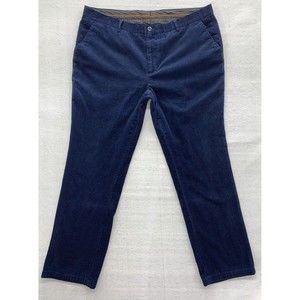 Prestige Original Corduroy Pants Mens 40 X 32 Blue Flat Front Business Casual